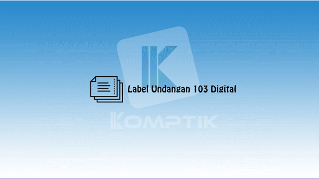 Label Undangan 103 Digital